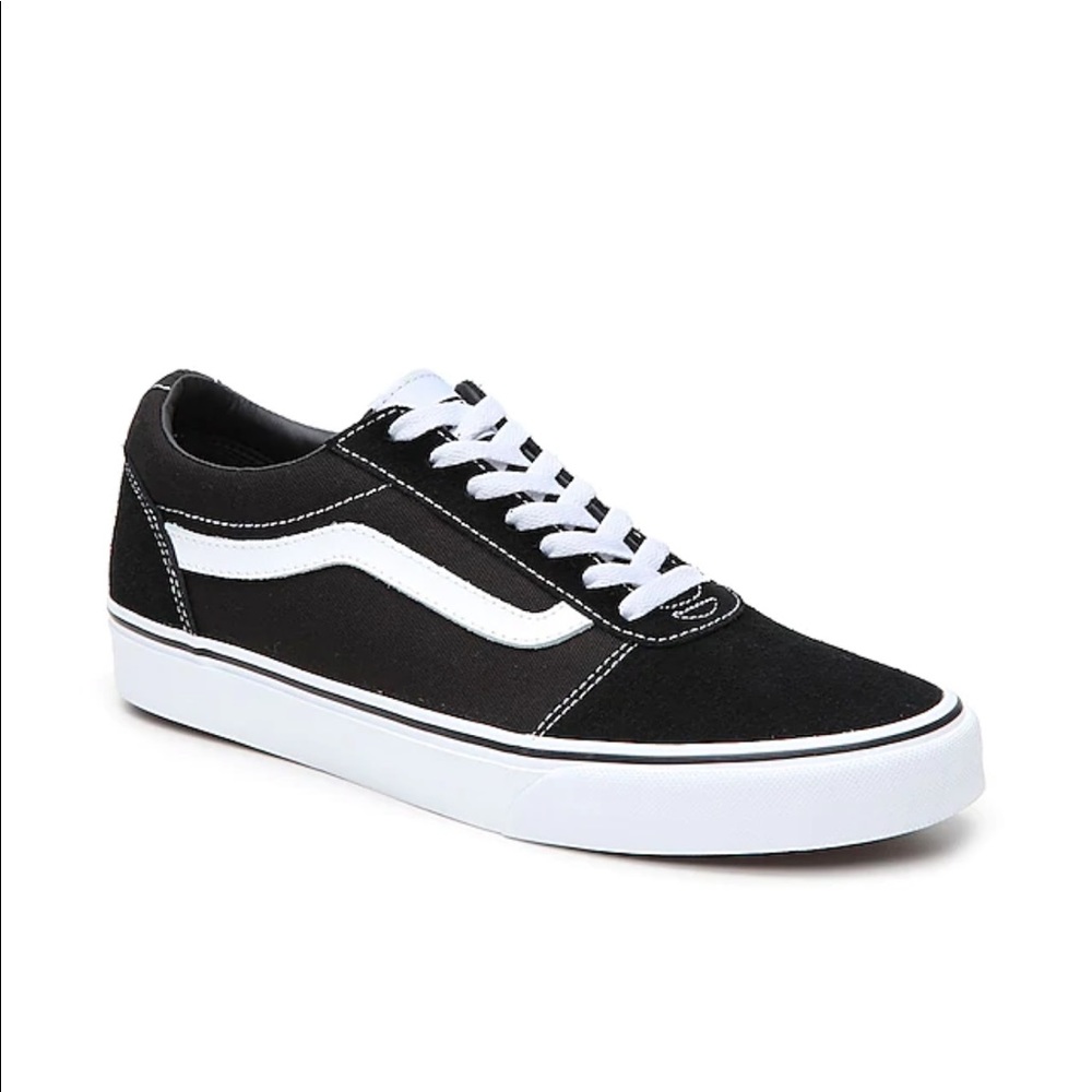 Vans Ward Lo Suede Sneaker Black Sz8.5 EUC